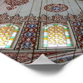 Blauwe moskee afdrukken poster (Hoek)