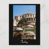 blauwe moskee briefkaart (Voorkant)