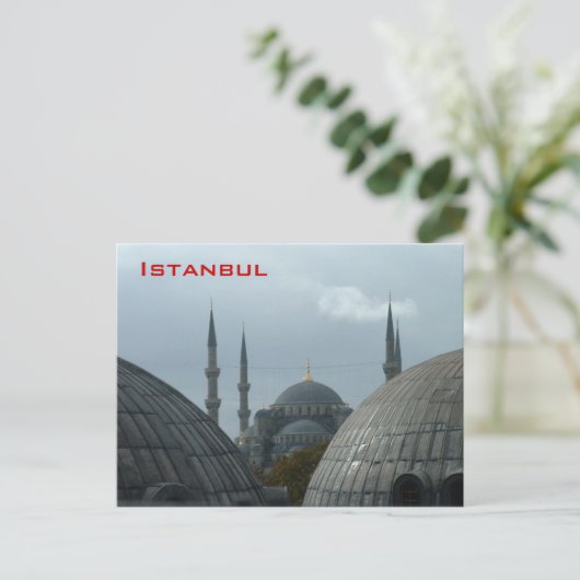 Blauwe moskee briefkaart (Staand voorkant)