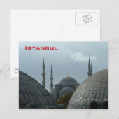 Blauwe moskee briefkaart (Voorkant / Achterkant)