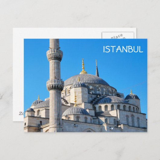 Blauwe moskee briefkaart (Voorkant / Achterkant)