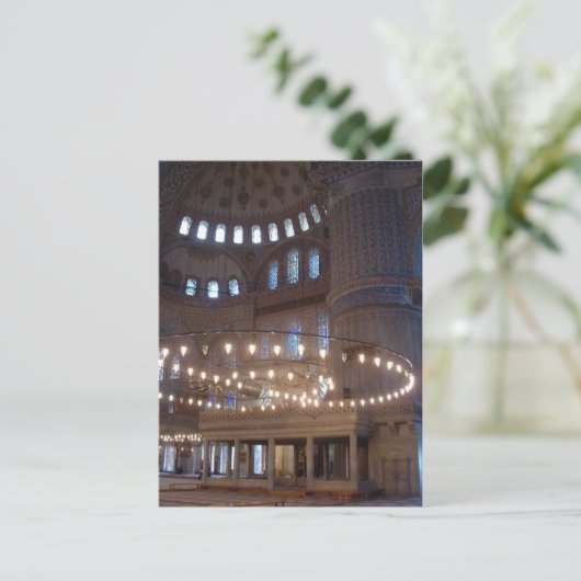 Blauwe moskee briefkaart (Staand voorkant)