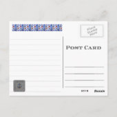 Blauwe moskee - Briefkaart van Istanbul (Achterkant)