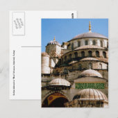 blauwe moskee camii briefkaart (Voorkant / Achterkant)