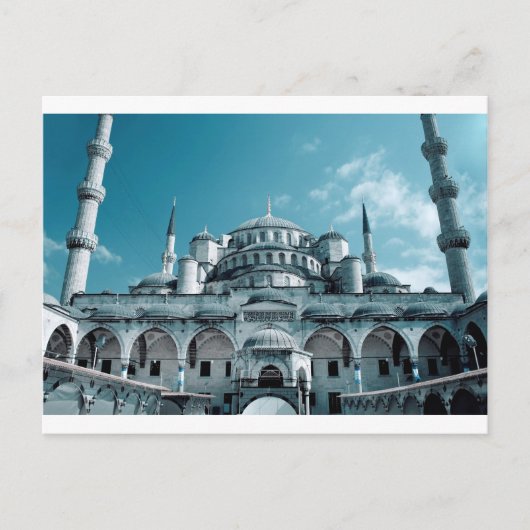 Blauwe moskee in Istanbul Briefkaart (Voorkant)