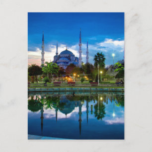 Blauwe moskee in Istanbul Briefkaart