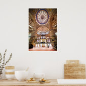 Blauwe moskee-interieurarchitectuur poster (Keuken)