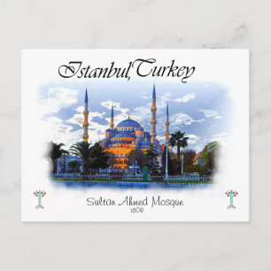 Blauwe moskee - Istanbul Briefkaart