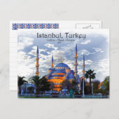 Blauwe moskee - Istanbul Briefkaart (Voorkant / Achterkant)