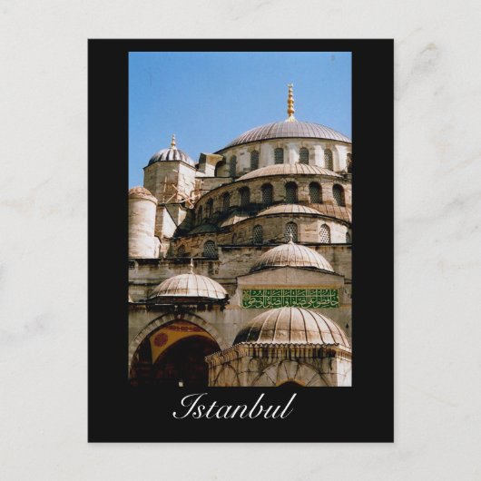 blauwe moskee istanbul briefkaart (Voorkant)