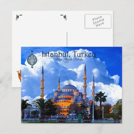 Blauwe moskee - Istanbul Briefkaart (Voorkant / Achterkant)