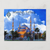 Blauwe moskee - Istanbul Briefkaart (Voorkant)