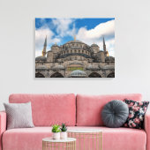 Blauwe moskee Istanbul Canvas Afdruk (Insitu (Woonkamer))