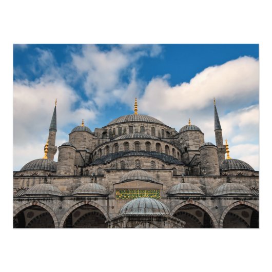 Blauwe moskee Istanbul Foto Afdruk (Voorkant)