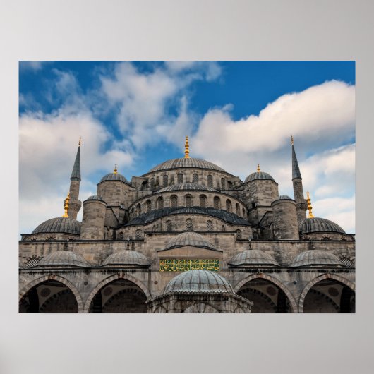 Blauwe moskee Istanbul Poster (Voorkant)