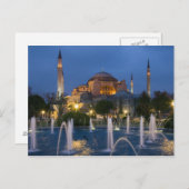 Blauwe moskee, Istanbul, Turkije Briefkaart (Voorkant / Achterkant)