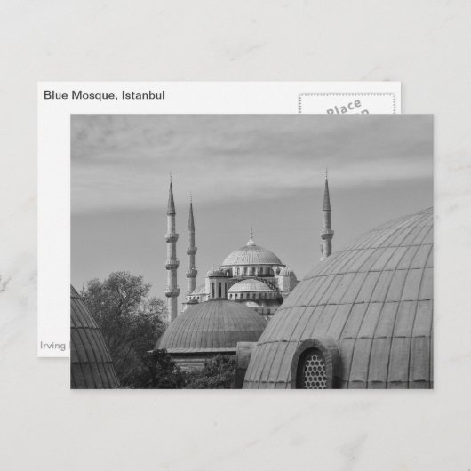 Blauwe moskee, Istanbul, Turkije Briefkaart (Voorkant / Achterkant)