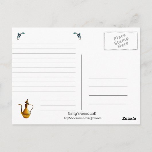 Blauwe moskee - Istanbul, Turkije Briefkaart (Achterkant)