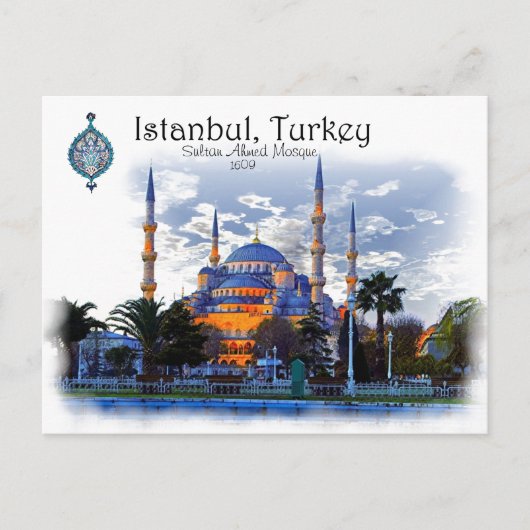 Blauwe moskee - Istanbul, Turkije Briefkaart (Voorkant)