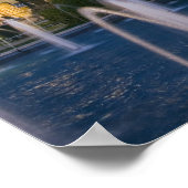 Blauwe moskee, Istanbul, Turkije Poster (Hoek)