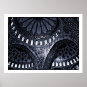Blauwe Moskee, Istanbul /Turkije Poster