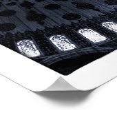 Blauwe moskee, Istanbul/Turkije Poster (Hoek)