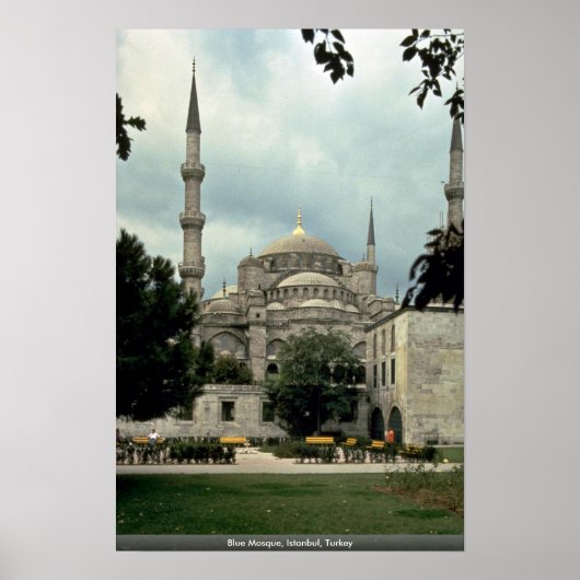 Blauwe moskee, Istanbul, Turkije Poster (Voorkant)