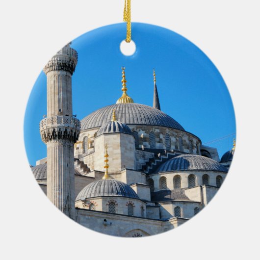 Blauwe moskee keramisch ornament (Achterkant)