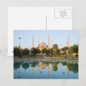 Blauwe moskee op Dawn Briefkaart (Voorkant / Achterkant)