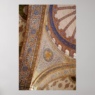 Blauwe Moskee Plafond Poster