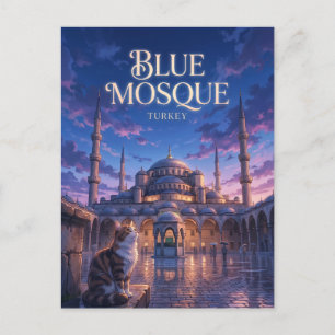 Blauwe Moskee (Sultan Ahmed Moskee) Turkije Briefkaart