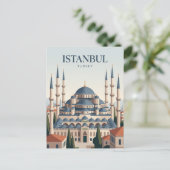 Blauwe Moskee Turkije Briefkaart (Staand voorkant)