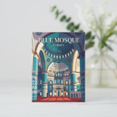 Blauwe Moskee Turkije Briefkaart (Staand voorkant)