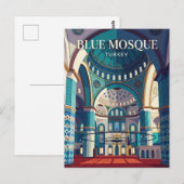 Blauwe Moskee Turkije Briefkaart (Voorkant / Achterkant)
