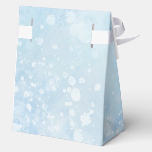 Blauwe moslim Baby jongen aqeeqah Favoriet Dozen Bedankdoosjes (Achterkant)