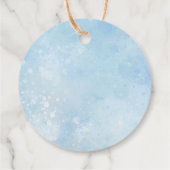 Blauwe Moslim Pasgeboren Baby Boy Aqeeqah Bedankjes Labels (Achterkant)