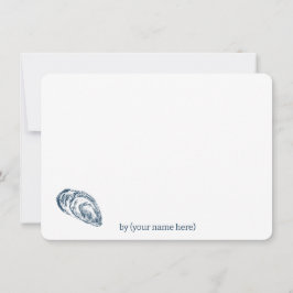 Blauwe mossel zee kust oceaan voor elke gelegenhei notitiekaartje