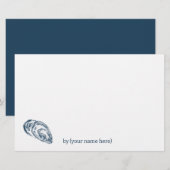 Blauwe mossel zee kustoceaan alle gelegenheid blan briefpapier (Voorkant / Achterkant)