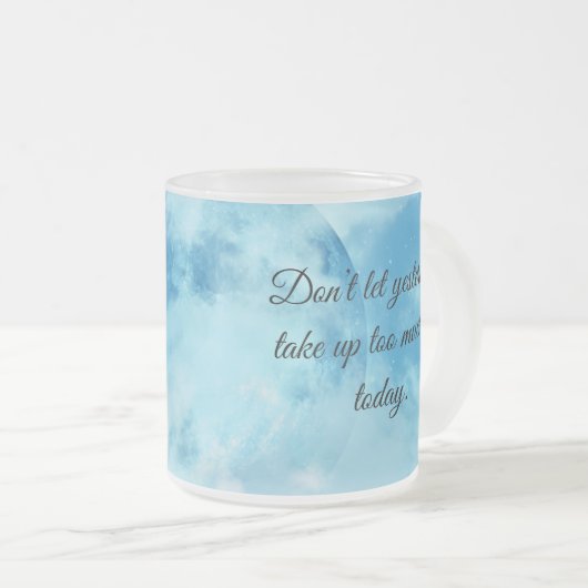 BLAUWE MOTIVATIE QUOTES KOFFIE MOK (Voorkant rechts)