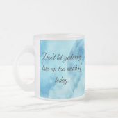 BLAUWE MOTIVATIE QUOTES KOFFIE MOK (Links)