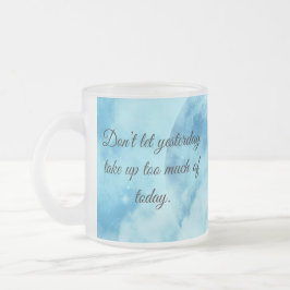 BLAUWE MOTIVATIE QUOTES KOFFIE MOK