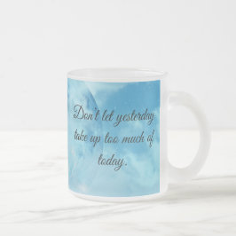 BLAUWE MOTIVATIE QUOTES KOFFIE MOK