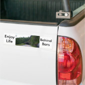 Blauwe motorfiets 9 bumpersticker (Op Truck)