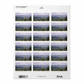 Blauwe motorfiets etiket (Full Sheet)