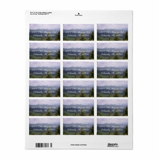 Blauwe motorfiets etiket (Full Sheet)