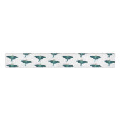 Blauwe Motvlinder Grosgrain Lint (Voorkant)