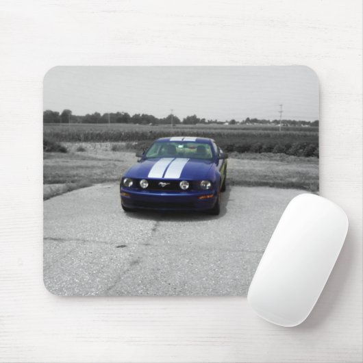 Blauwe Mousepad Muismat (Met muis)