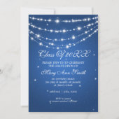 Blauwe mousserende keten van de peulpartij kaart (Voorkant)