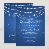 Blauwe mousserende keten van de peulpartij kaart (Voorkant / Achterkant)