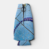 Blauwe mozaïek flesjeskoeler (Achterkant)